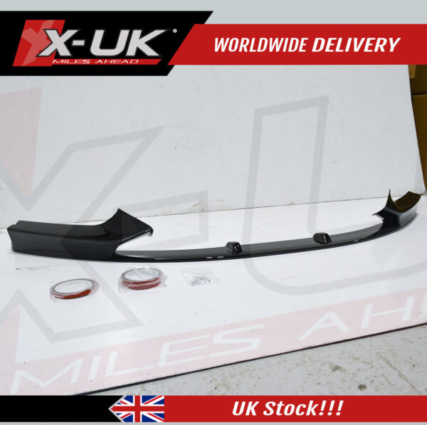 BMW 2 Series F22 F23 M Performance style gloss black front splitter lip