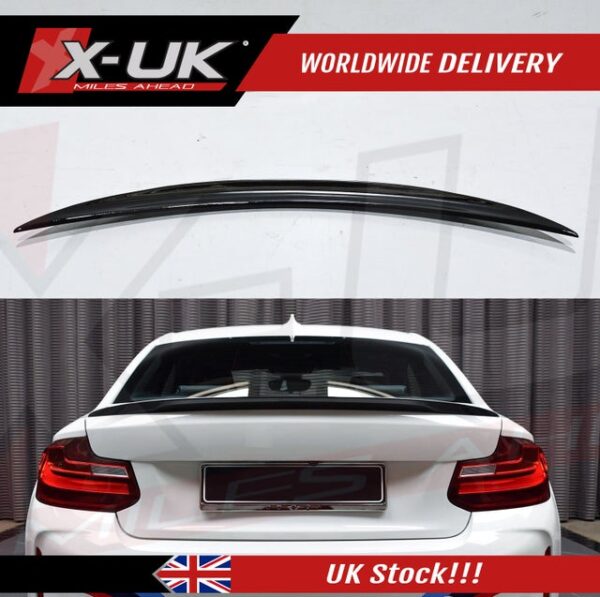 BMW 2 Series F22 F23 2013-2018 M Performance style gloss black rear spoiler