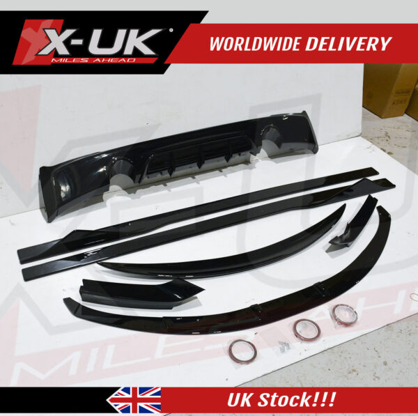 BMW 2 Series F22 F23 2013-2018 M Performance style gloss black body kit 1.1