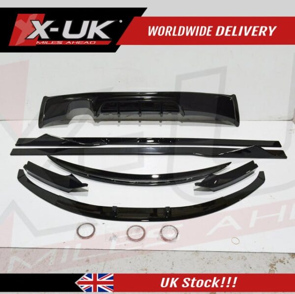 BMW 2 Series F22 F23 2013-2018 M Performance style gloss black aero kit 2.0