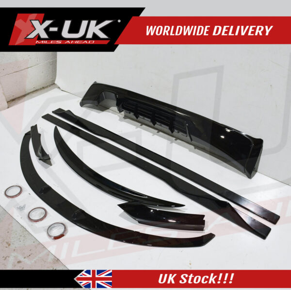 BMW 2 Series F22 F23 2013-2018 M Performance style gloss black aero kit 2.0