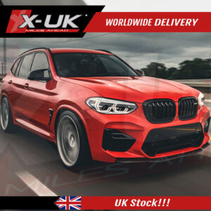 BMW X3 2020-2021 M Sport front splitter lip gloss black