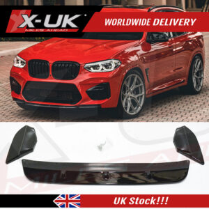 BMW X3 2020-2021 M Sport front splitter lip gloss black