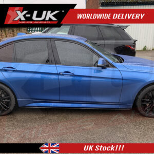 BMW 3 Series F30 F31 2011-2018 side skirt extensions blades matte black