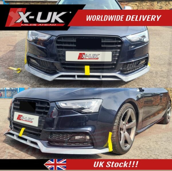 Audi A5 Sline S5 2012-2016 B8.5 front bumper lower splitter lip FRP