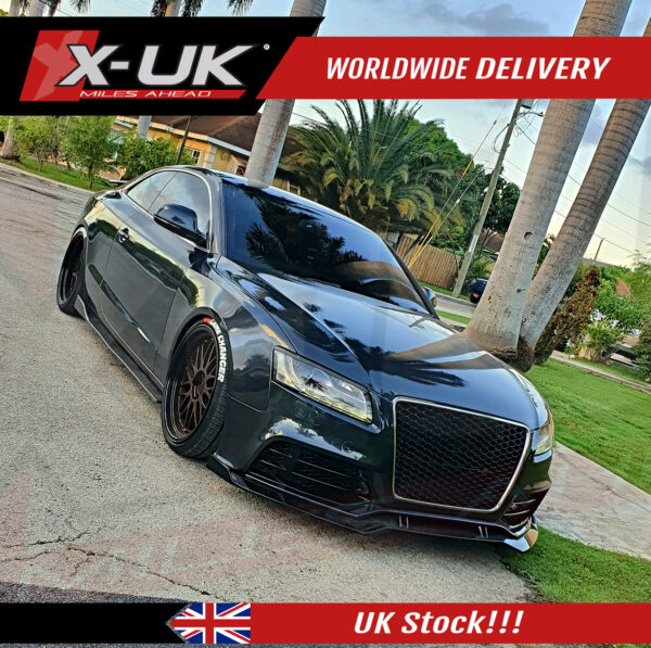 RS5 style front bumper conversion to fit Audi A5 S5 2007-2012 2 doors