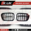 BMW 5 Series E39 1999-2003 M5 style kidney grills gloss black twin bar slat