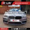 BMW 5 Series 2010-2016 F10 F11 M5 style kidney grills gloss black