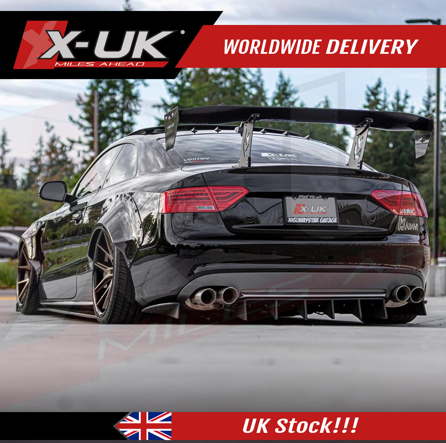 Audi A5 wide body kit will also fit Audi S5 2007-2016 B8 / B8.5