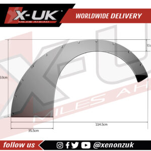 Universal fender flares Slider 12cm 4,7