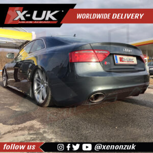 RS5 style rear bumper conversion for Audi A5 S5 2007-2015 Coupe Convertible