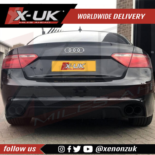RS5 style rear bumper conversion for Audi A5 S5 2007-2015 Coupe Convertible