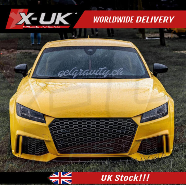 TTRS style front grill gloss black for Audi TT TTS 2014-2018 MK3