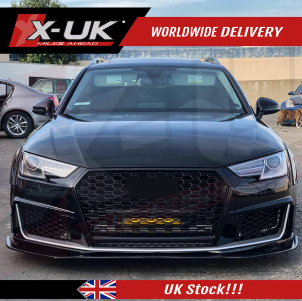 Audi A4 S4 B9 2016-2019 to RS4 Style 1 front bumper conversion