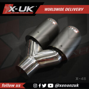 Carbon + Stainless steel exhaust tips