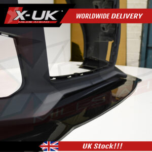 Audi RS6 2015-2018 front bumper lower splitter Lip black FRP