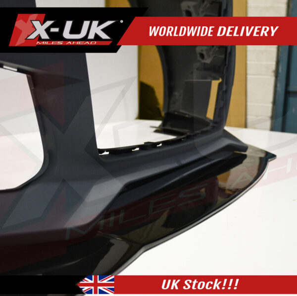 Audi RS6 2015-2018 front bumper lower splitter Lip black FRP