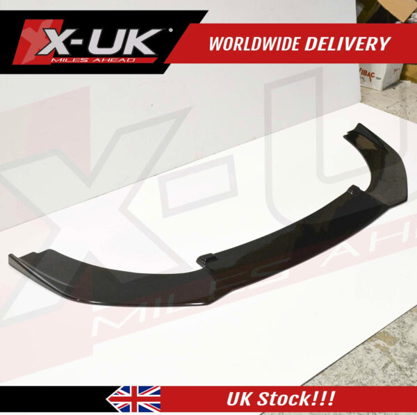 Audi RS6 2015-2018 front bumper lower splitter Lip black FRP