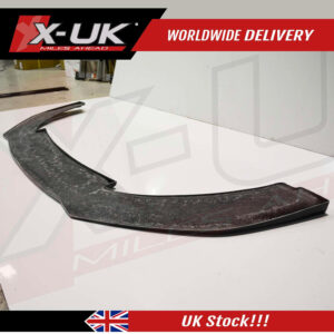 Audi RS6 2015-2018 front bumper lower splitter Lip black FRP