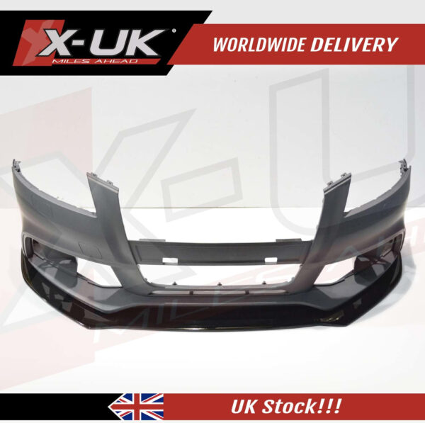 Audi RS3 2009-2012 8P black FRP front splitter lip extension