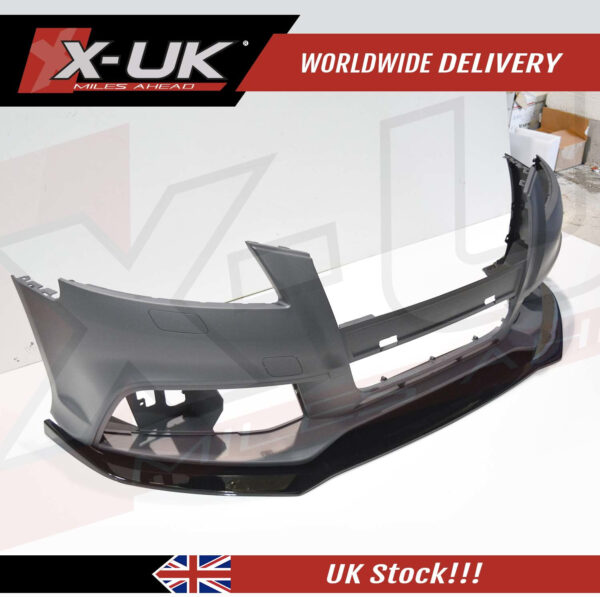 Audi RS3 2009-2012 8P black FRP front splitter lip extension