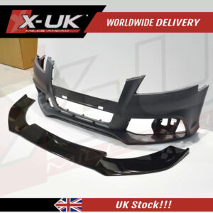 Audi RS3 2009-2012 8P black FRP front splitter lip extension