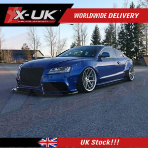 Audi A5 RS5 2007-2012 front splitter lip extension black FRP