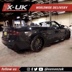 Audi A5 S-line S5 and RS5 2007-2015 black FRP side skirt extensions