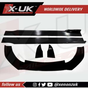 Audi RS5 2007-2015 front splitter side skirts rear splitters black FRP