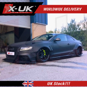 Audi RS5 2007-2015 front splitter side skirts rear splitters black FRP