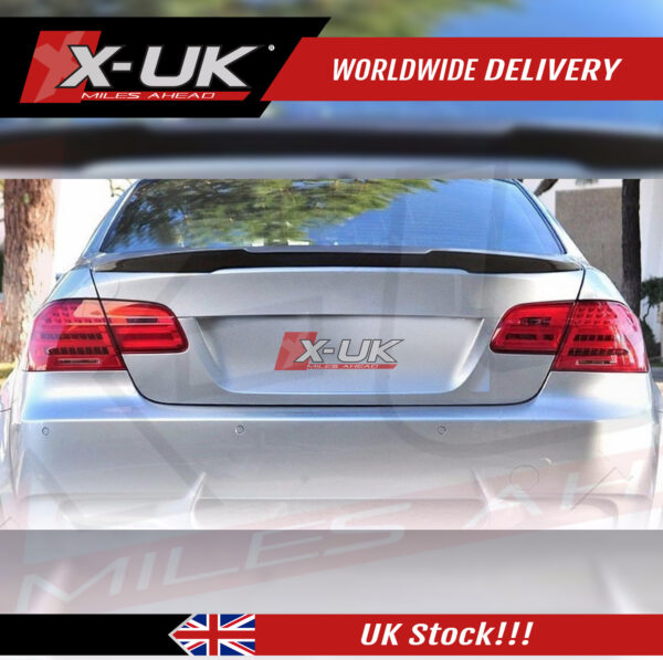 BMW 3 Series E92 M4 style carbon fibre rear spoiler