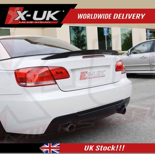 BMW 3 Series E93 2006-2013 M Performance style carbon fibre rear trunk spoiler