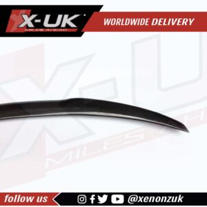 BMW 4 Series F33 F83 2014-2016 M4 style carbon fibre rear boot spoiler