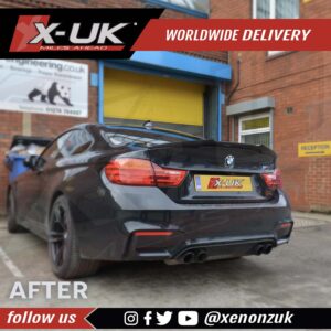 BMW 4 Series F82 F83 M4 style carbon fiber rear boot spoiler