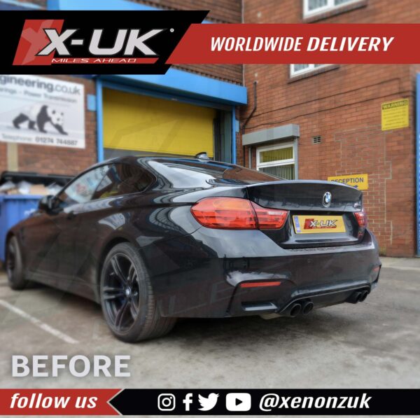 BMW 4 Series F82 F83 M4 style carbon fiber rear boot spoiler