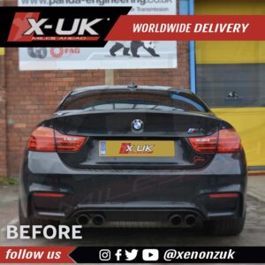 BMW 4 Series F82 F83 M4 style carbon fiber rear boot spoiler