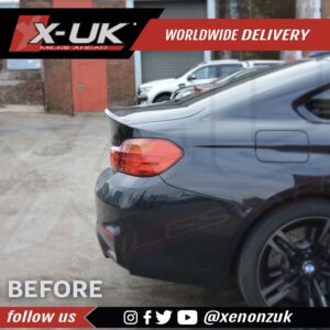 BMW 4 Series F82 F83 M4 style carbon fiber rear boot spoiler