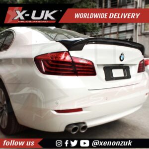 BMW 5 Series F10 Hamann style carbon fibre rear spoiler