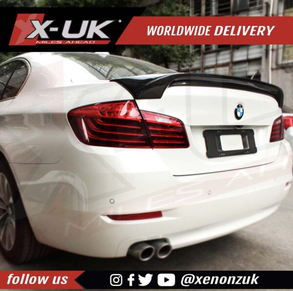 BMW 5 Series F10 Hamann style carbon fibre rear spoiler