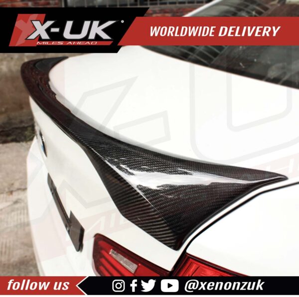 BMW 5 Series F10 Hamann style carbon fibre rear spoiler