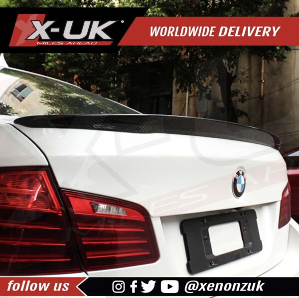 BMW 5 Series F10 M5 2010-2016 M Performance style carbon fibre rear spoiler