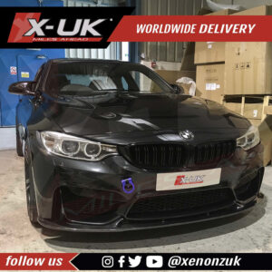 BMW 3 Series F80 M3 4 Series F82 F83 M4 3D style carbon fibre front splitter