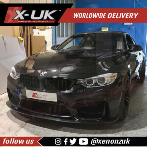 BMW 3 Series F80 M3 4 Series F82 F83 M4 3D style carbon fibre front splitter