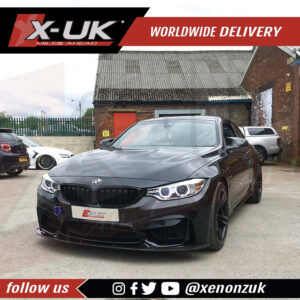 BMW 3 Series F80 M3 4 Series F82 F83 M4 3D style carbon fibre front splitter