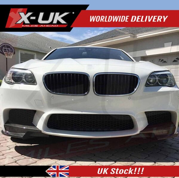 BMW F10 M5 2011-2017 carbon fiber front bumper corner splitter lip