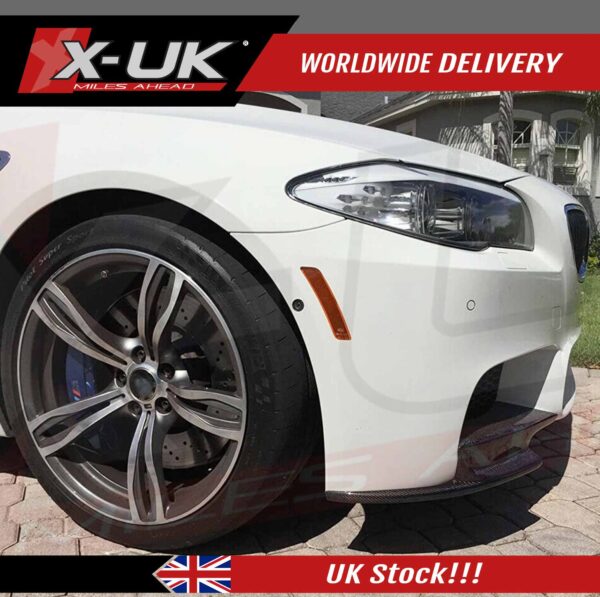 BMW F10 M5 2011-2017 carbon fiber front bumper corner splitter lip