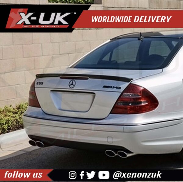 Mercedes E-Class W211 AMG style carbon fibre rear spoiler