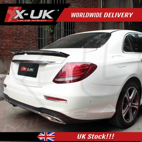 Mercedes E-Class W213 carbon fibre V style rear spoiler