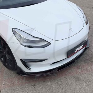 Tesla Model 3 2017-2021 body kit conversion front splitter skirts diffuser spoiler