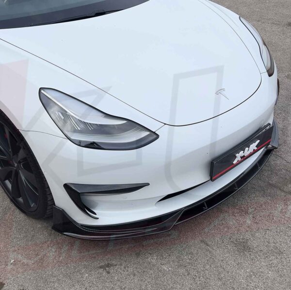 Tesla Model 3 2017-2021 body kit conversion front splitter skirts diffuser spoiler